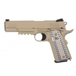 PISTOLET 6MM GAZ M45A1 TAN